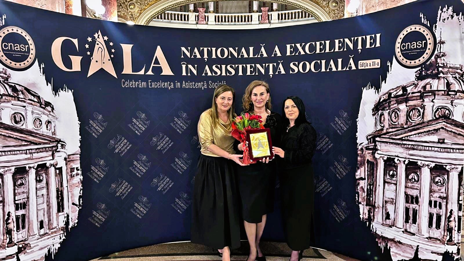 DGASPC Neamț a câștigat premiul „Instituția anului” la Gala Națională de Excelență