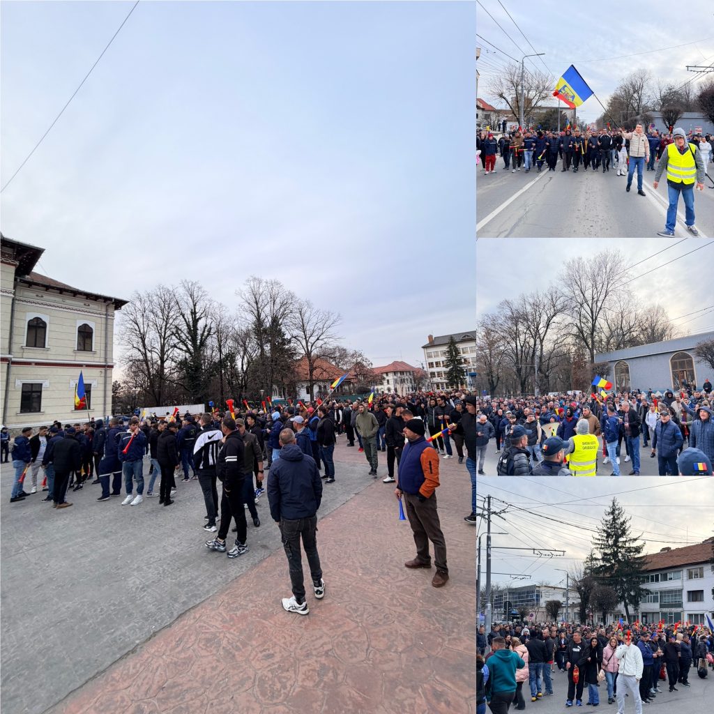 Protestul minerilor se intensifică în Târgu Jiu