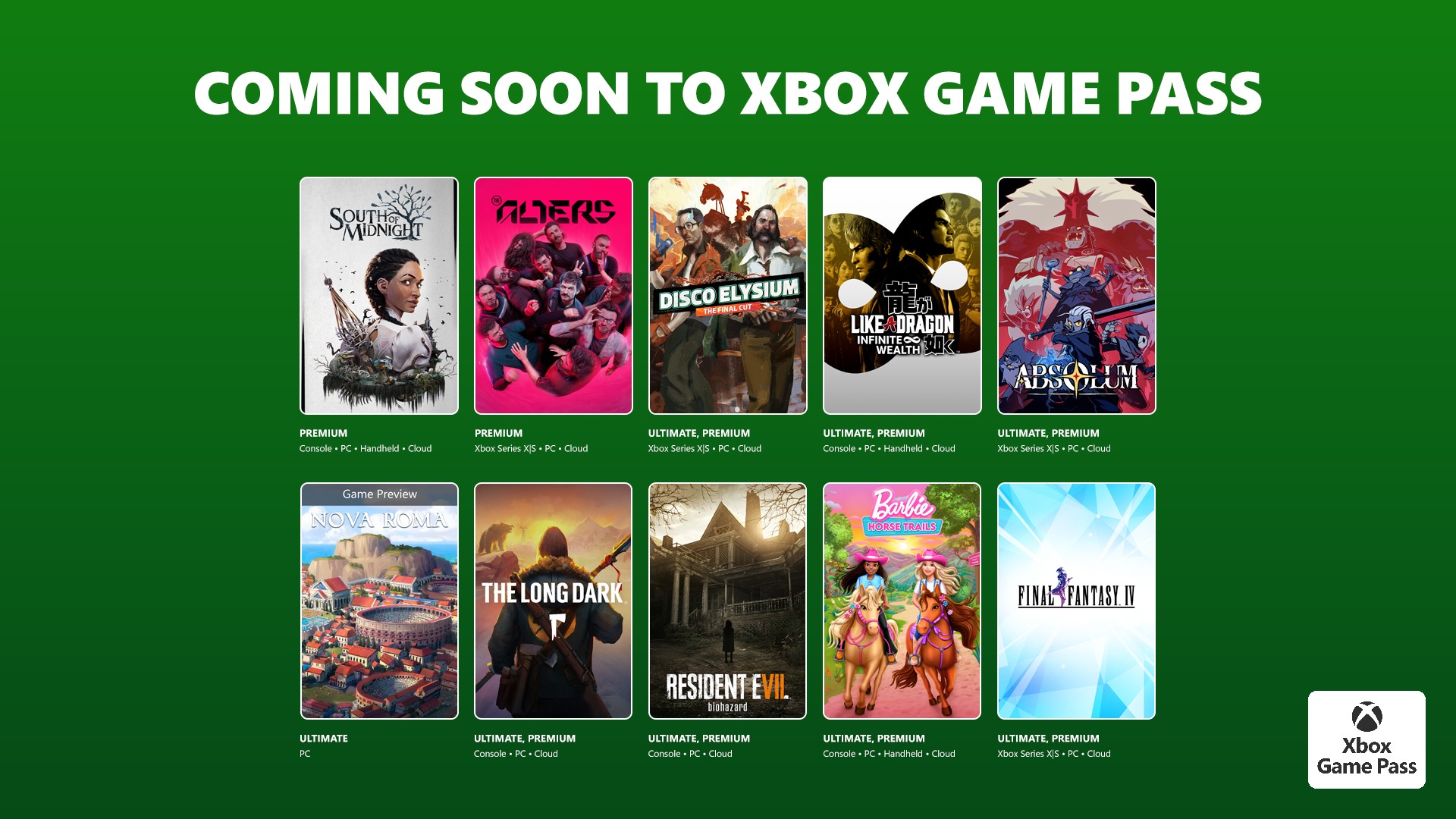 Jocuri noi pe Xbox Game Pass: Disco Elysium, Resident Evil 7: Biohazard, Final Fantasy IV și altele