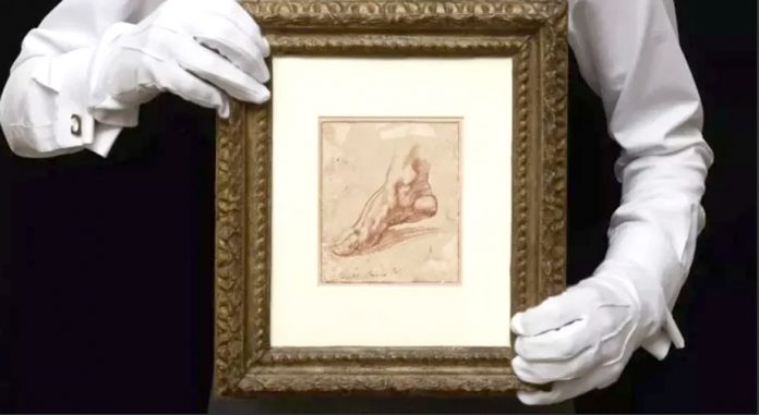 Desen de Michelangelo vândut pentru un record de 27,2 milioane de dolari