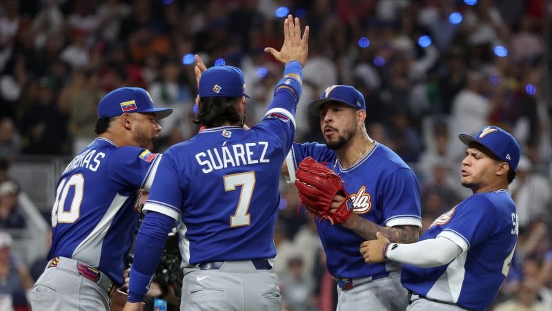 Venezuela oprește revenirea echipei SUA și câștigă un thrilling World Baseball Classic