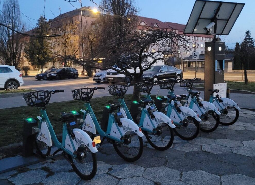 Sezonul de bike-sharing a început în Bistrița cu 175 de biciclete