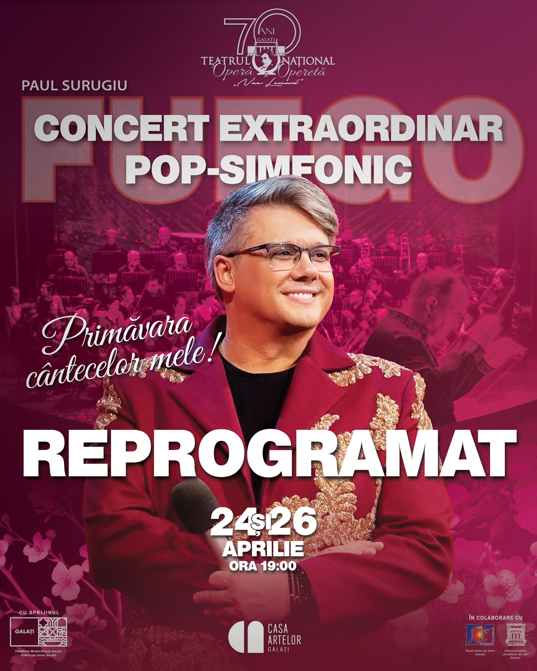 Concertele lui Fuego de la Galați amânate din motive de sănătate