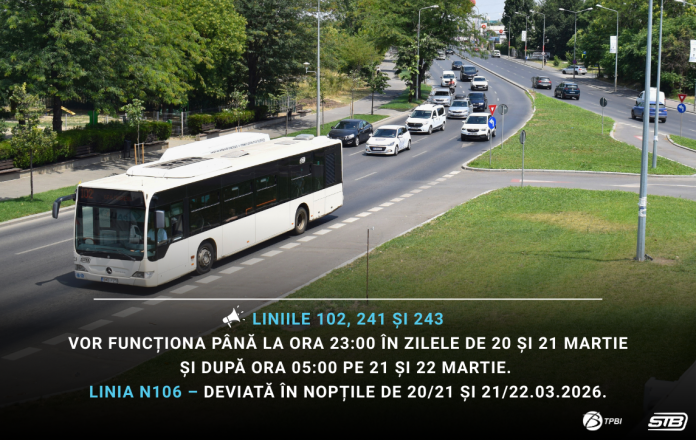 Modificări în circulația autobuzelor din București pe fondul lucrărilor