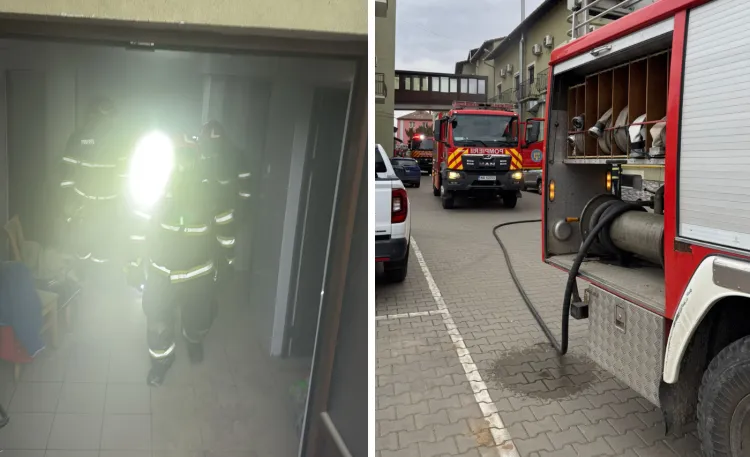 Incendiu rapid stins la un hotel din Câmpia Turzii