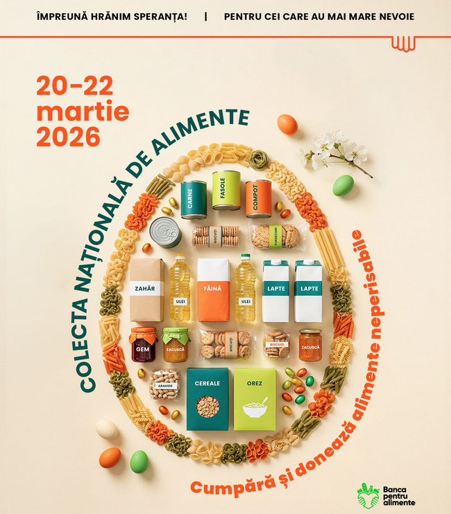 Colecta Națională de Alimente își deschide porțile pentru a 14-a ediție