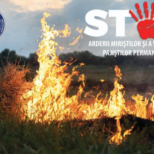 APIA Prahova: Este interzisă arderea miriştilor şi a vegetaţiei pajiştilor permanente!
