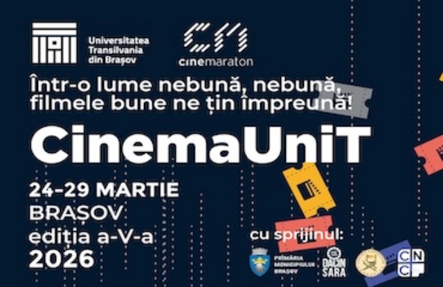 CinemaUniT 2026: Festivalul de film românesc se apropie de Brașov