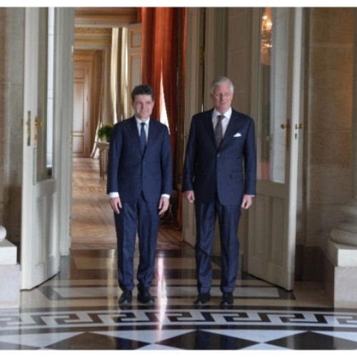 Nicușor Dan se întâlnește cu Regele Philippe al Belgiei