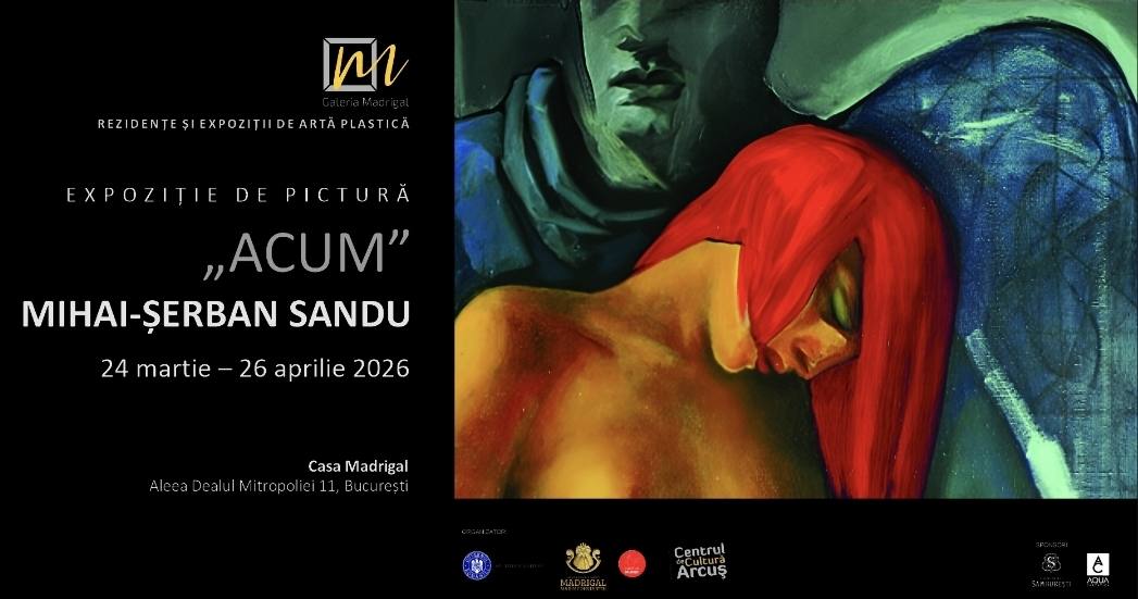 Expoziția „Acum” a artistului Matei-Șerban Sandu se deschide la Galeria Madrigal