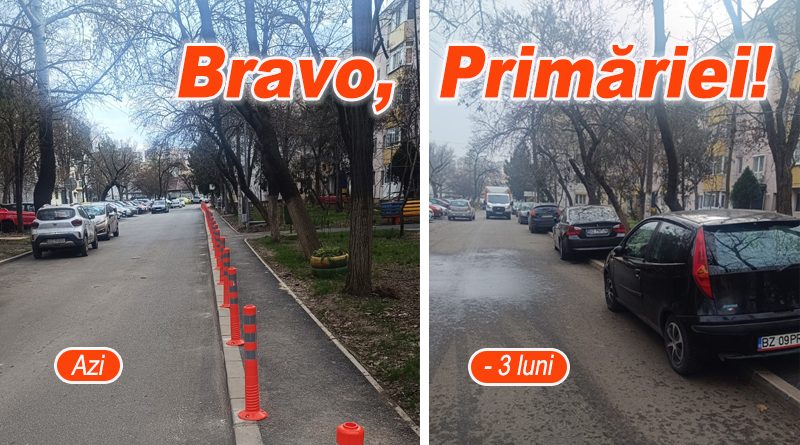 Autoritățile din Buzău clarifică utilizarea trotuarelor pe Aleea Parcului