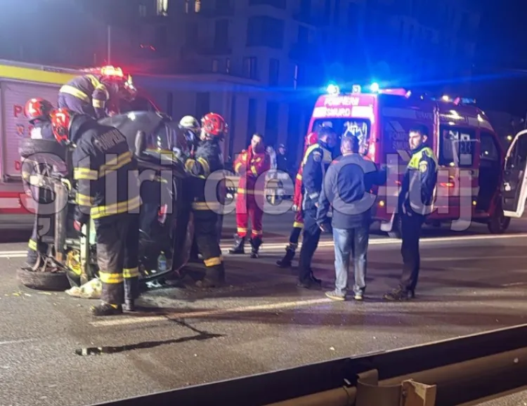 Accident rutier pe strada Aurel Vlaicu din Cluj-Napoca