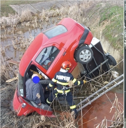 Accident rutier în Galicea, Vâlcea, în apropierea barajului Slăvitești