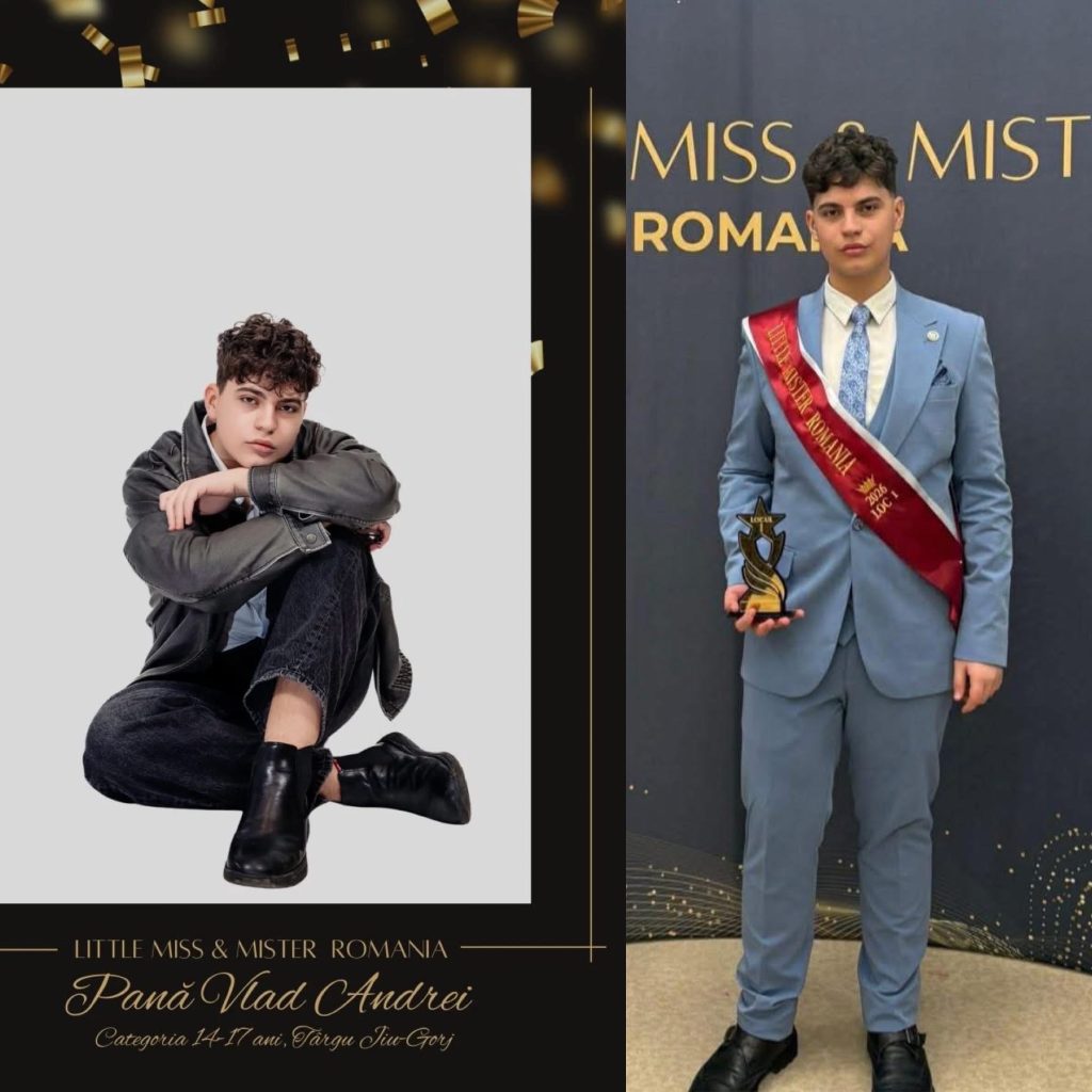 Vlad Pană din Târgu Jiu câștigă trofeul Little Mister România 2026