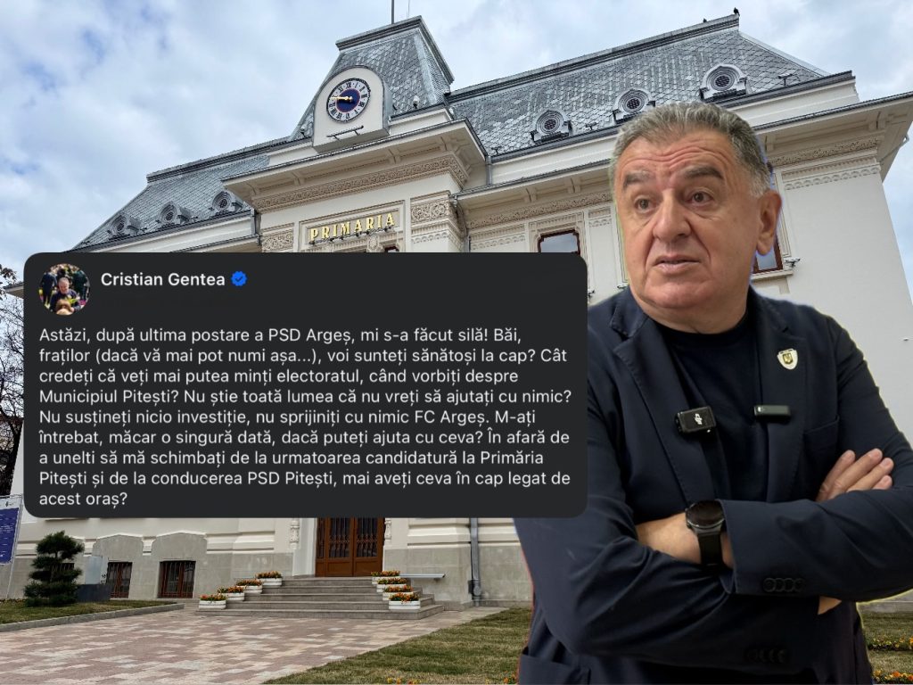 Cristian Gentea critică parlamentarii PSD Argeș pentru lipsa de sprijin financiar