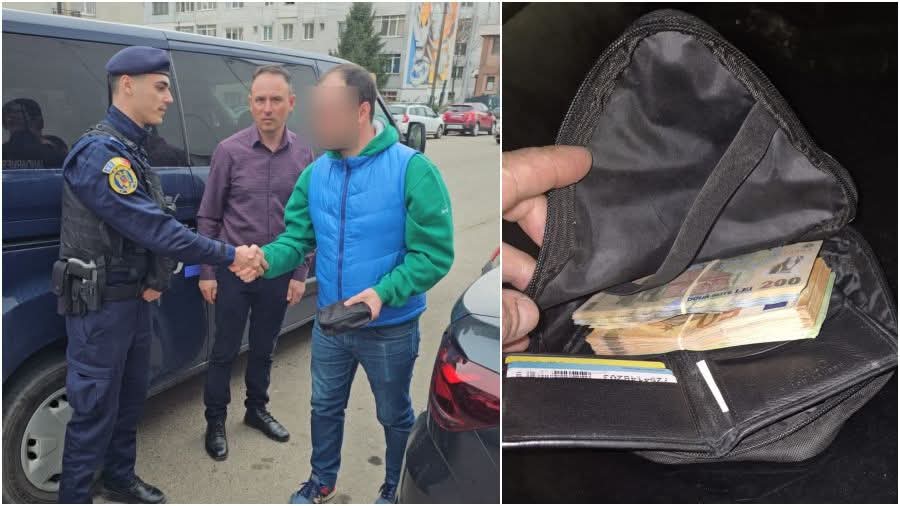 Un jandarm din Bacău returnează o borsetă cu peste 4.500 de euro
