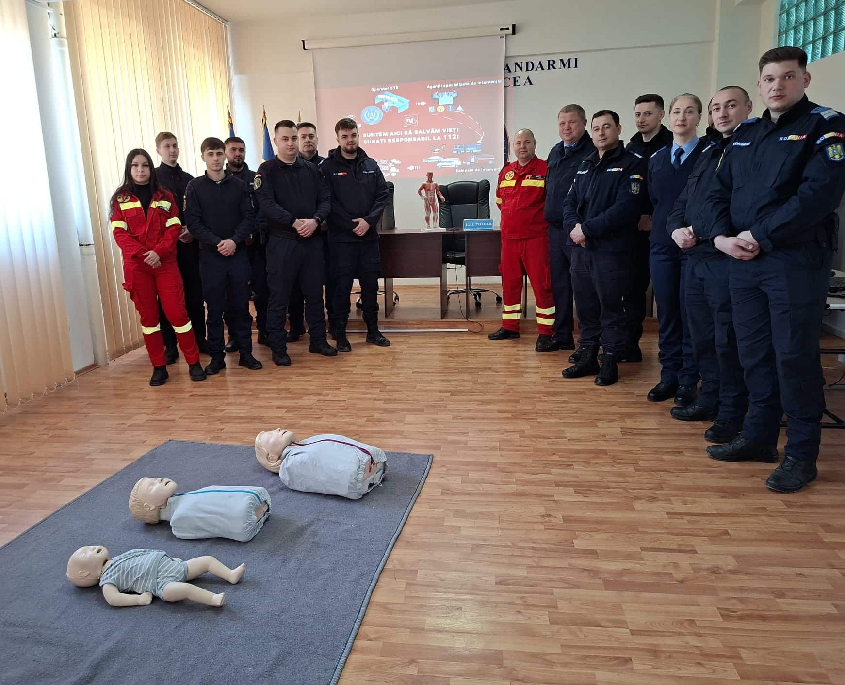 Jandarmeria Tulcea îmbunătățește intervențiile cu un program de pregătire medicală