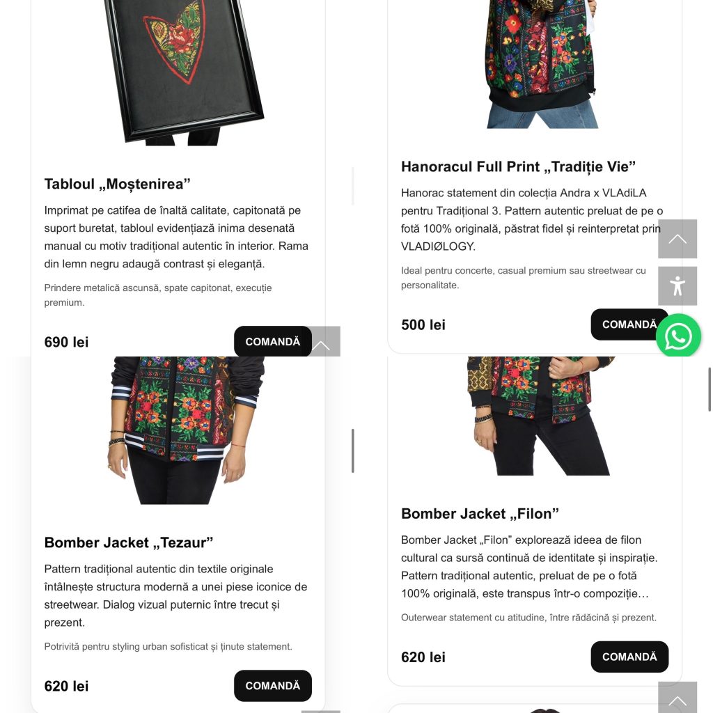 Andra lansează o colecție de haine inspirată de tradiția românească