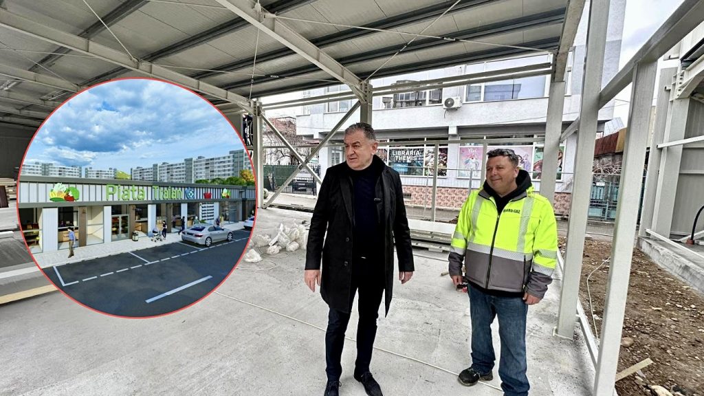 Proiectul de modernizare a Pieței Traian din Pitești avansează