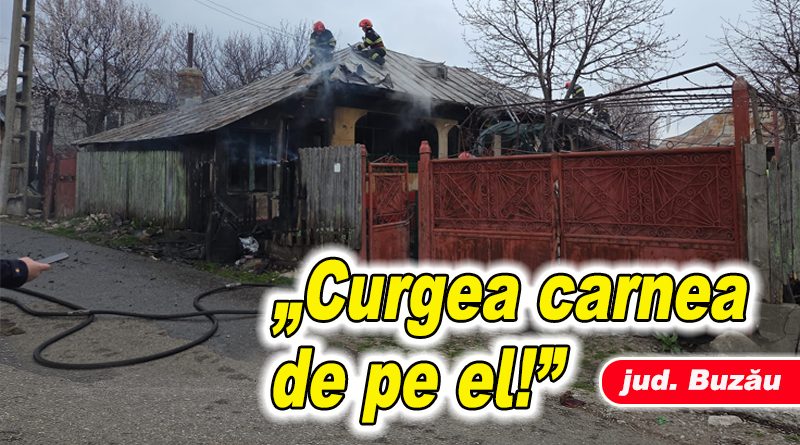 Incendiu devastator la Greceanca: un bărbat în stare critică după o explozie