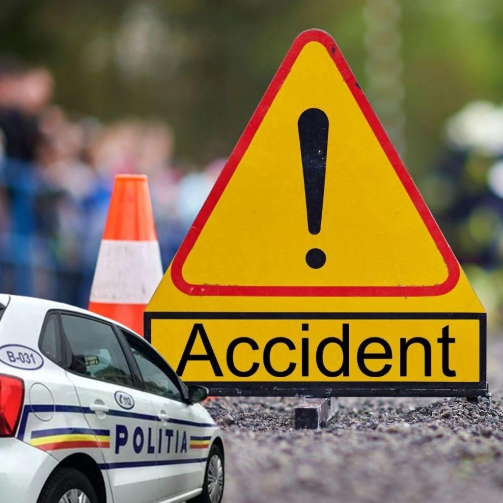 Accident pe DN 7 în Vâlcea: o șoferiță s-a răsturnat cu mașina