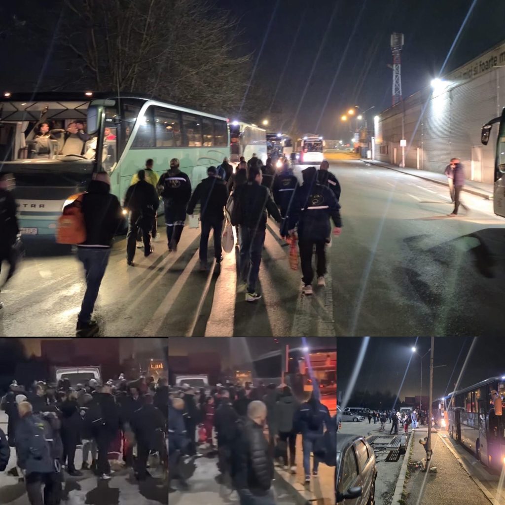 Minerii din Oltenia protestează în București pentru păstrarea locurilor de muncă