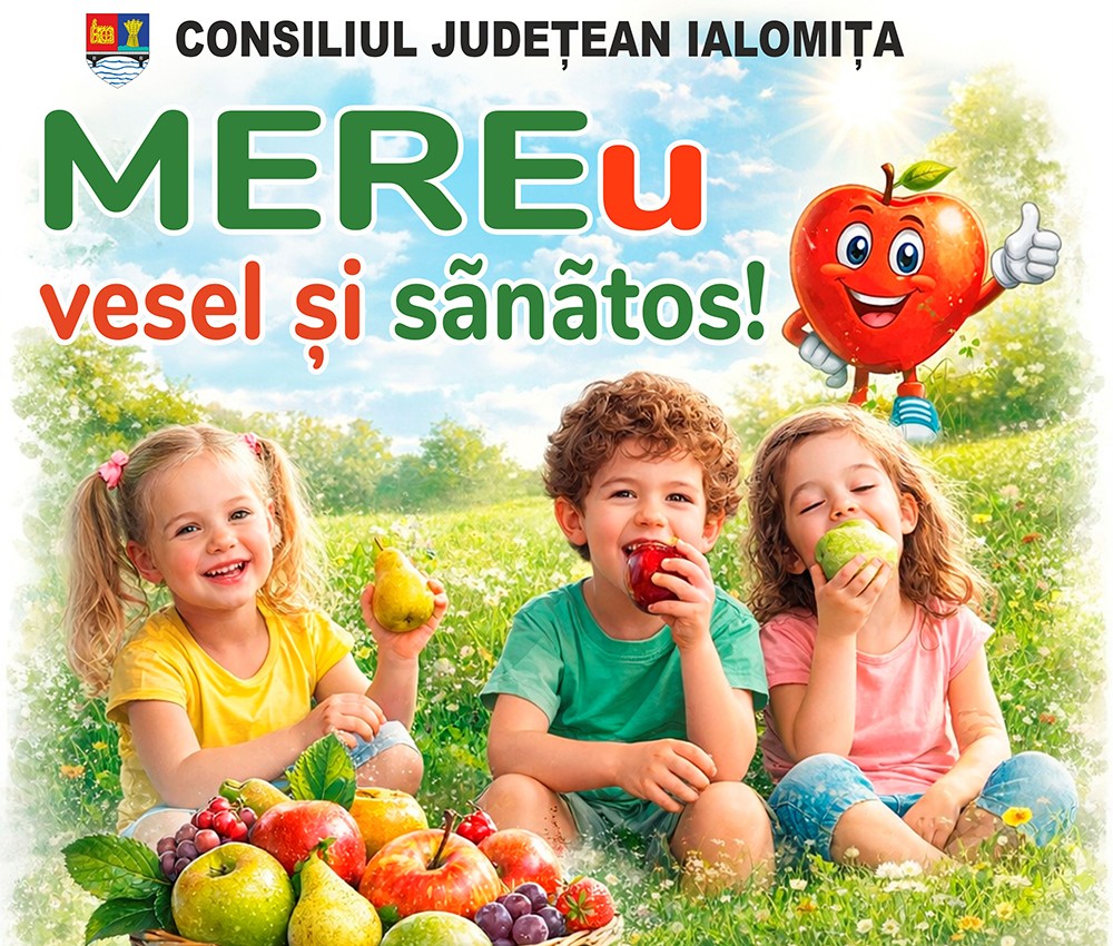 Consiliul Județean Ialomița promovează alimentația sănătoasă pentru copii