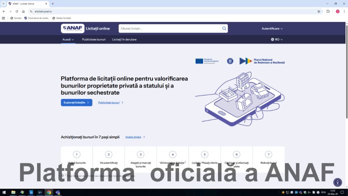ANAF lansează platforma eLicitatiiANAF pentru vânzarea bunurilor sechestrate