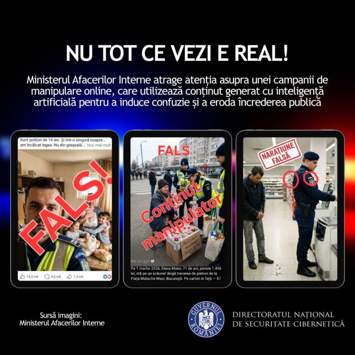 Avertisment de la DNSC despre campania de influențare prin AI în România