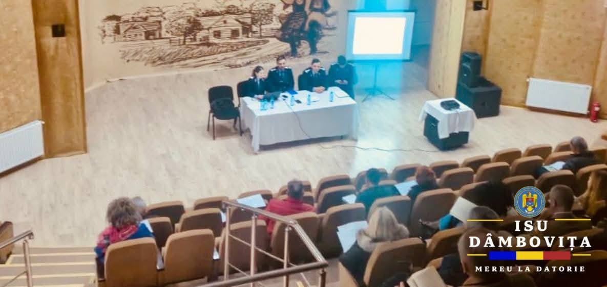 Instructaj anual pentru gestionarea situațiilor de urgență în Dâmbovița