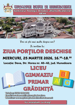 Seminarul Teologic Ortodox „Sfânta Ecaterina” organizează Ziua Porților Deschise
