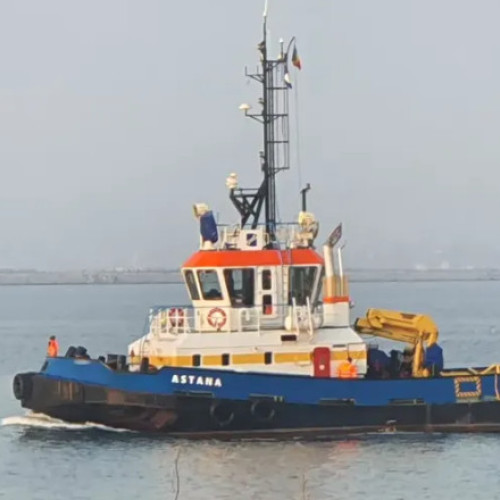 Midia Marine Terminal anunță recuperarea remorcherului Astana scufundat