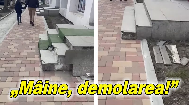 Demolarea treptelor comerciale începe mâine, după termenul limită expirat