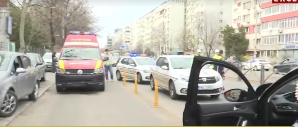 Accident rutier în fața Spitalului Grigore Alexandrescu din Capitală
