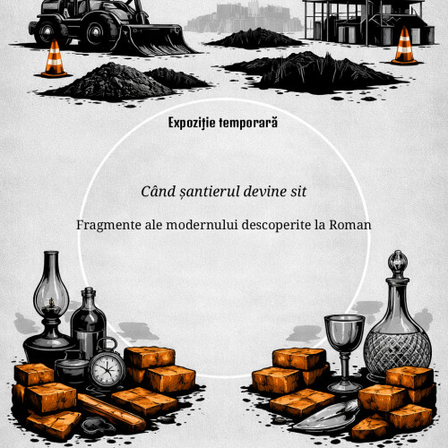 Expoziția „Când șantierul devine sit” aduce fragmente de istorie la Roman