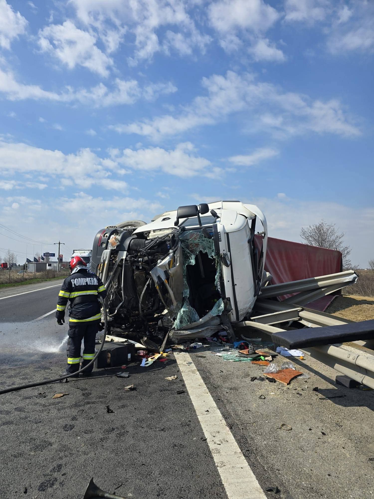Accident grav pe Autostrada A1, la kilometrul 23, în Bolintin Deal