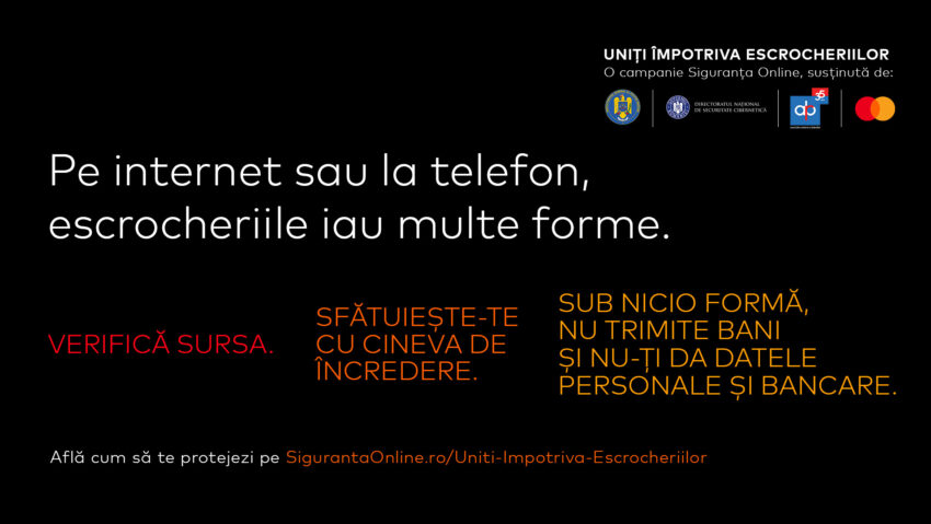 Lanț de inițiative împotriva escrocheriilor online lansat de autorități