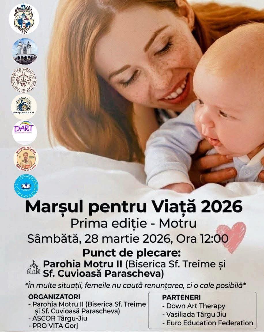 Motru va găzdui prima ediție a Marșului pentru Viață
