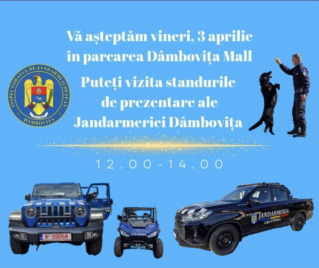 Jandarmii din Dâmbovița celebrează Ziua Jandarmeriei Române cu un eveniment special