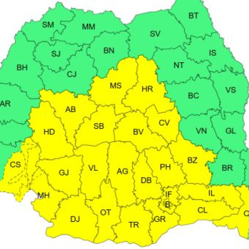 Vreme severă: Vânt puternic și precipitații în următoarele zile