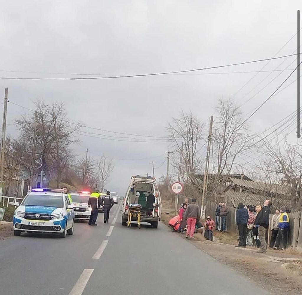 Accident rutier în Hurezani: un copil de 4 ani rănit grav