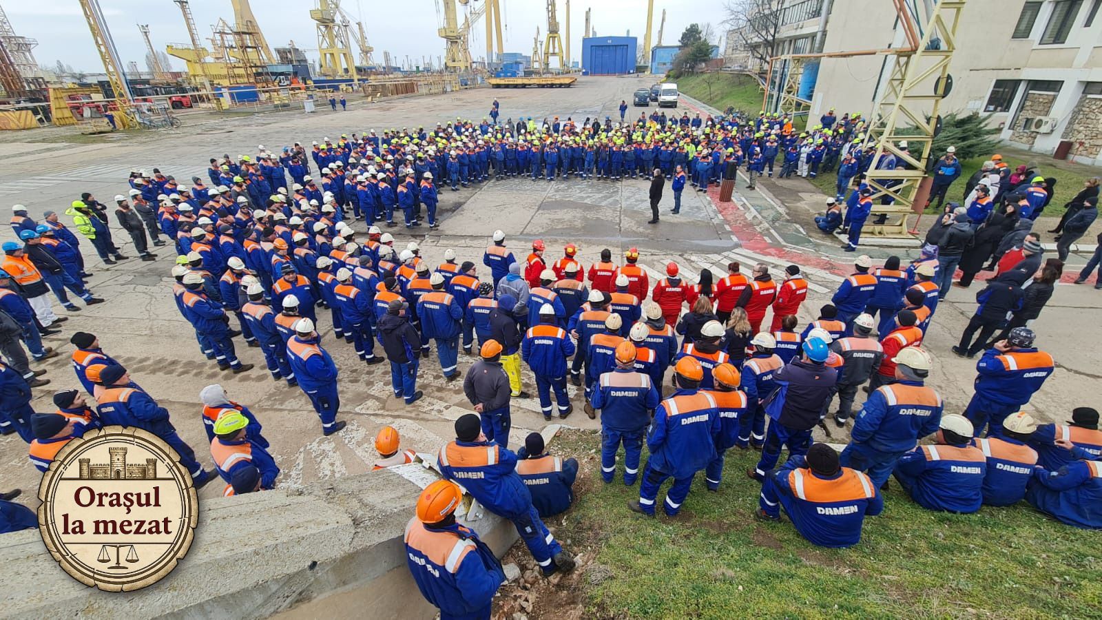 Angajații Damen Mangalia cer aprobat un plan de reorganizare pentru salvarea șantierului