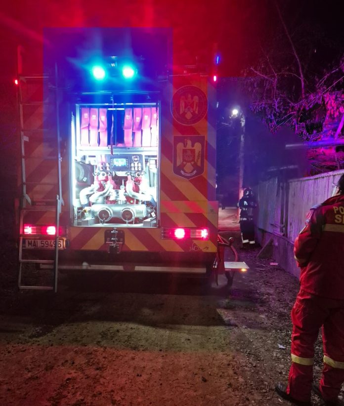 Intervenție rapidă la un incendiu în Focșani