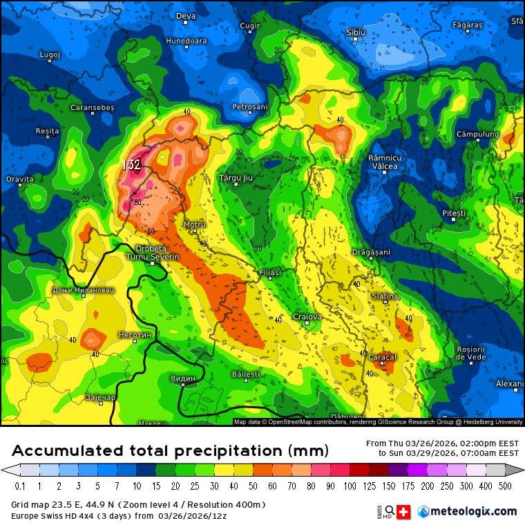 Oltenia se pregătește pentru ploi abundente și vânt puternic