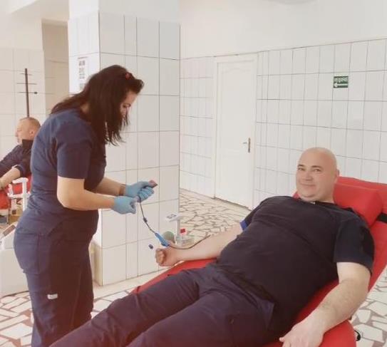 Jandarmii din Vrancea se implică în campania de donare de sânge