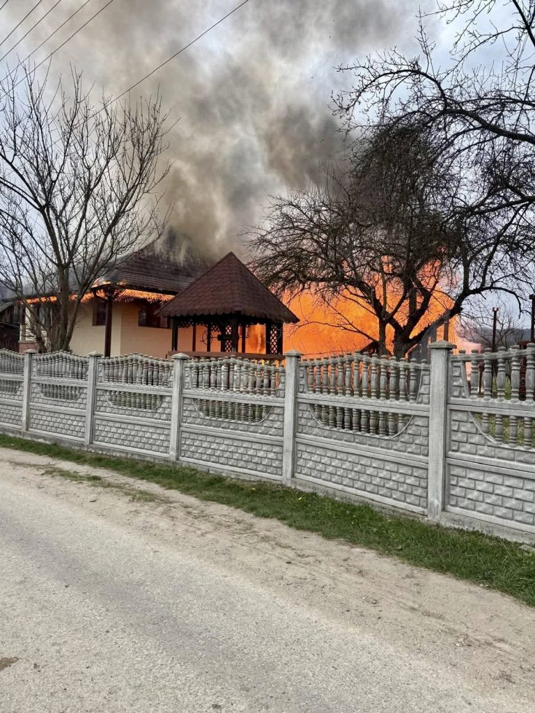 Incendiu într-o gospodărie din comuna Căldăraru
