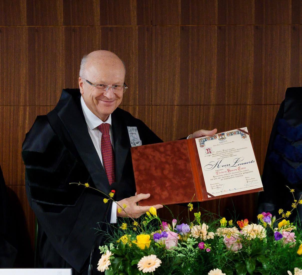 Profesorul Koen Lenaerts primește titlul de Doctor Honoris Causa de la Universitatea din București