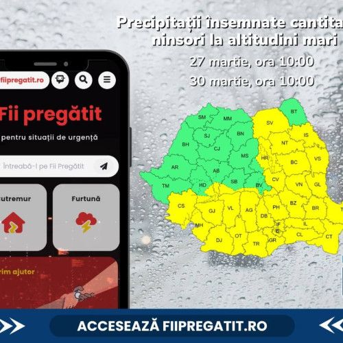 Autoritățile emit recomandări pentru siguranța populației în vreme instabilă