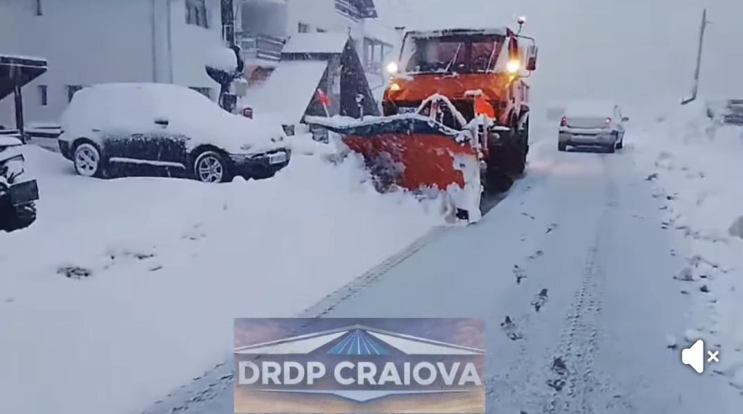 O nouă iarnă în județul Gorj: zăpadă de peste 35 de centimetri în Rânca