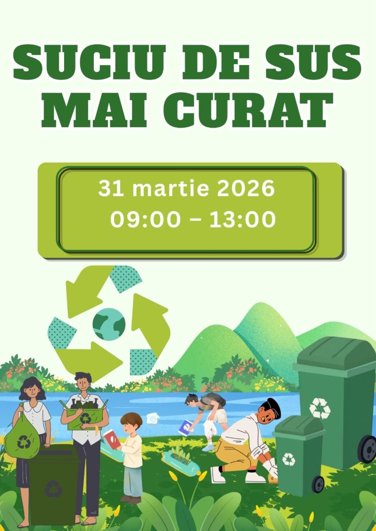 Locuitorii din Suciu de Sus participă la acțiunea de ecologizare „Maramureș Curat”